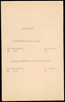 Buffets des Courses