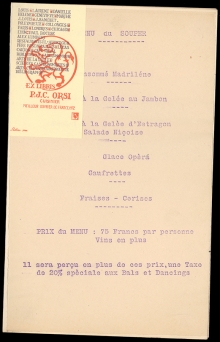 Buffets des Courses