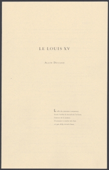 LE LOUIS XV