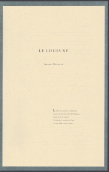 LE LOUIS XV