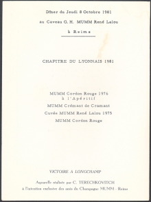 Caveay G.H. MUMM René Lalou