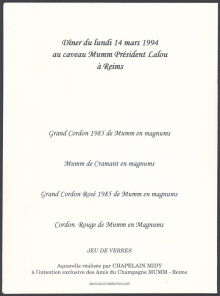 caveau Mumm Président Lalou
