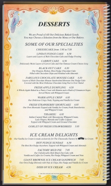 The Cheesecake Factory