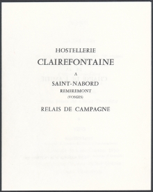 HOSTELLERIE CLAIREFONTAINE