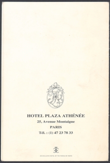 HOTEL PLAZA ATHENEE